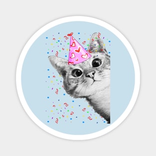 BIRTHDAY CAT PARTY Magnet